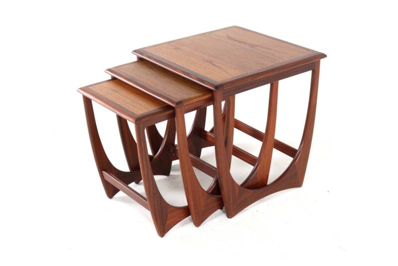 G-Plan Fresco nesting tables 'Dogmersfield' - mid century modern teak