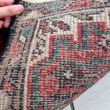 Vintage persian carpet hamadan handmade 43cm x 63cm 1970s