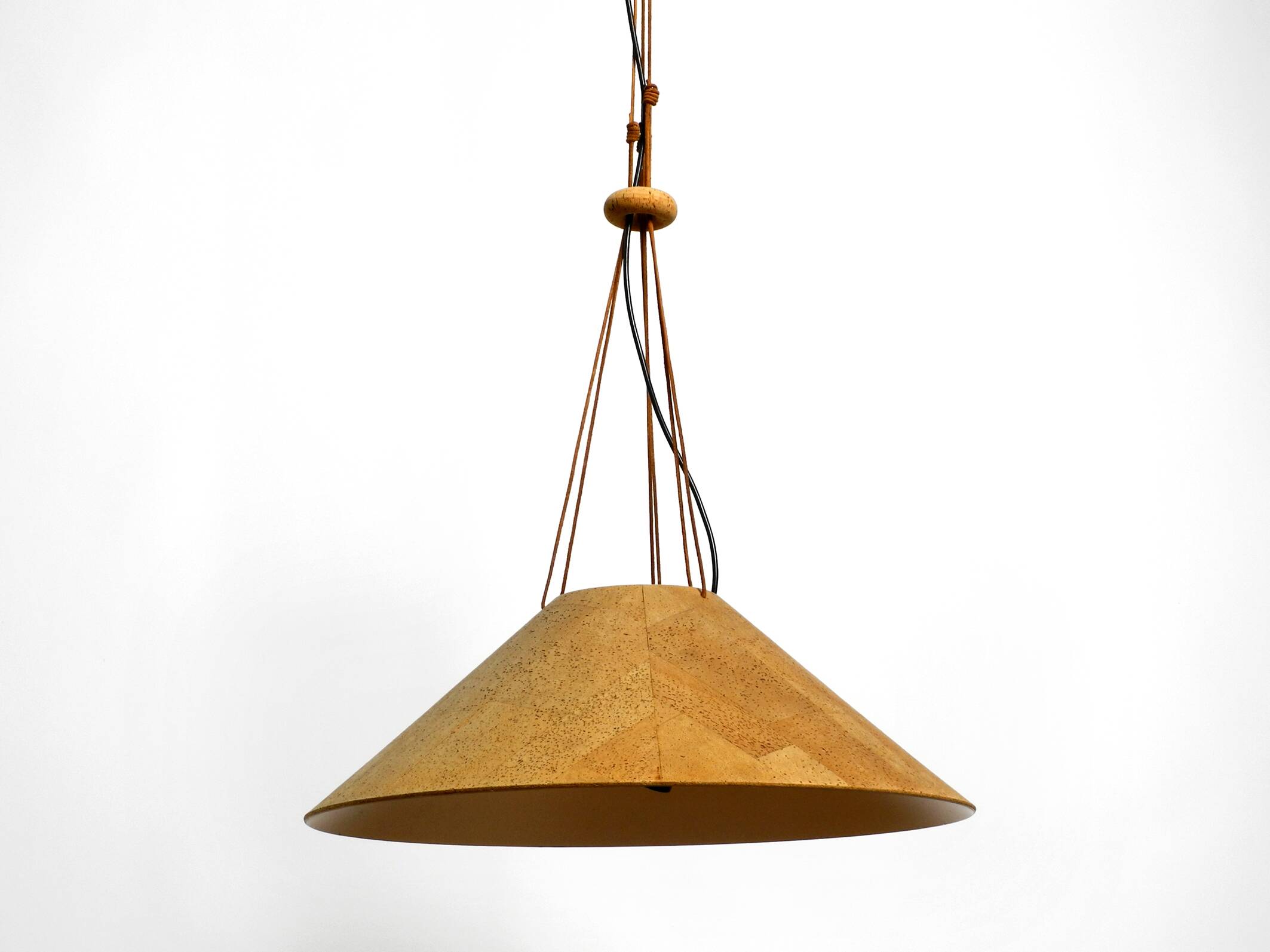 1970s cork ceiling lamp by M-Design | by Willhelm Zanoth and Ingo Maurer