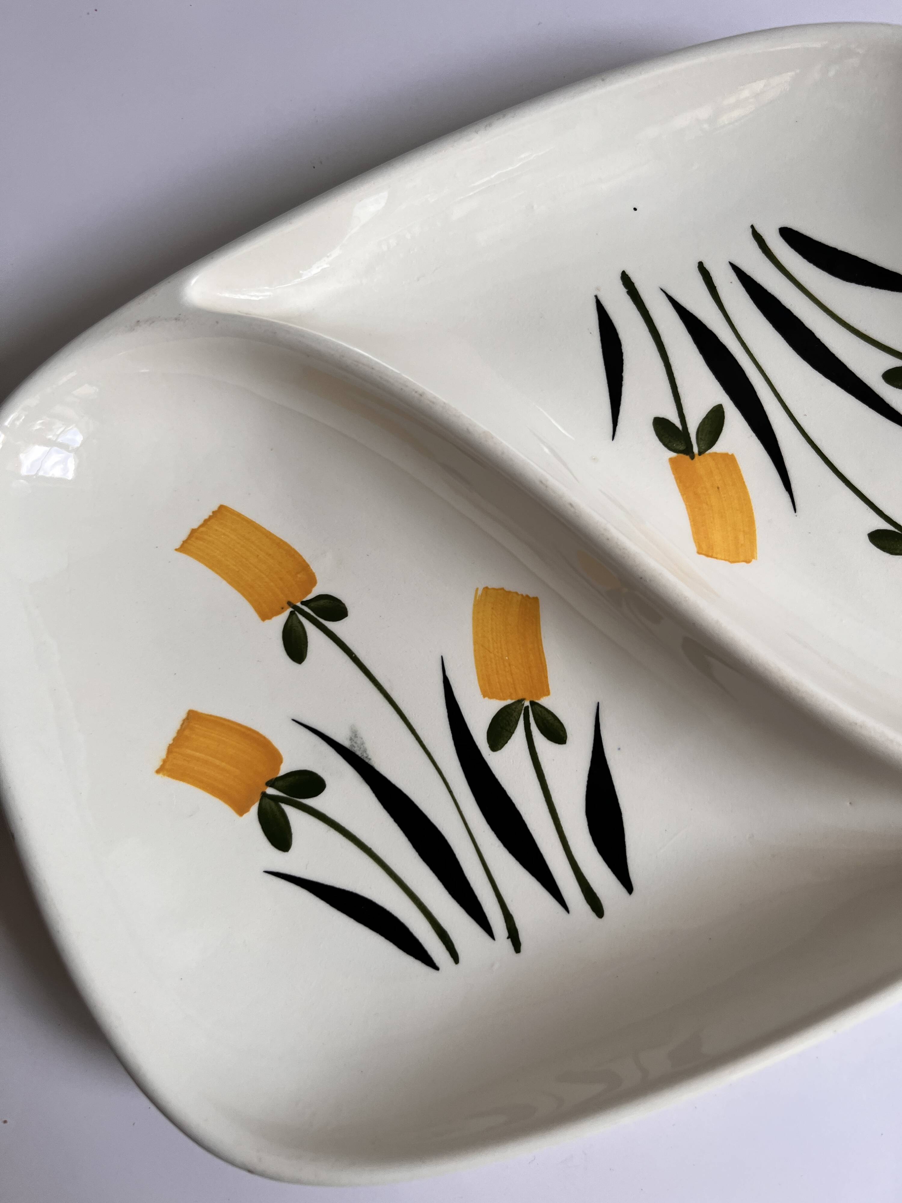 Vintage floral plate
