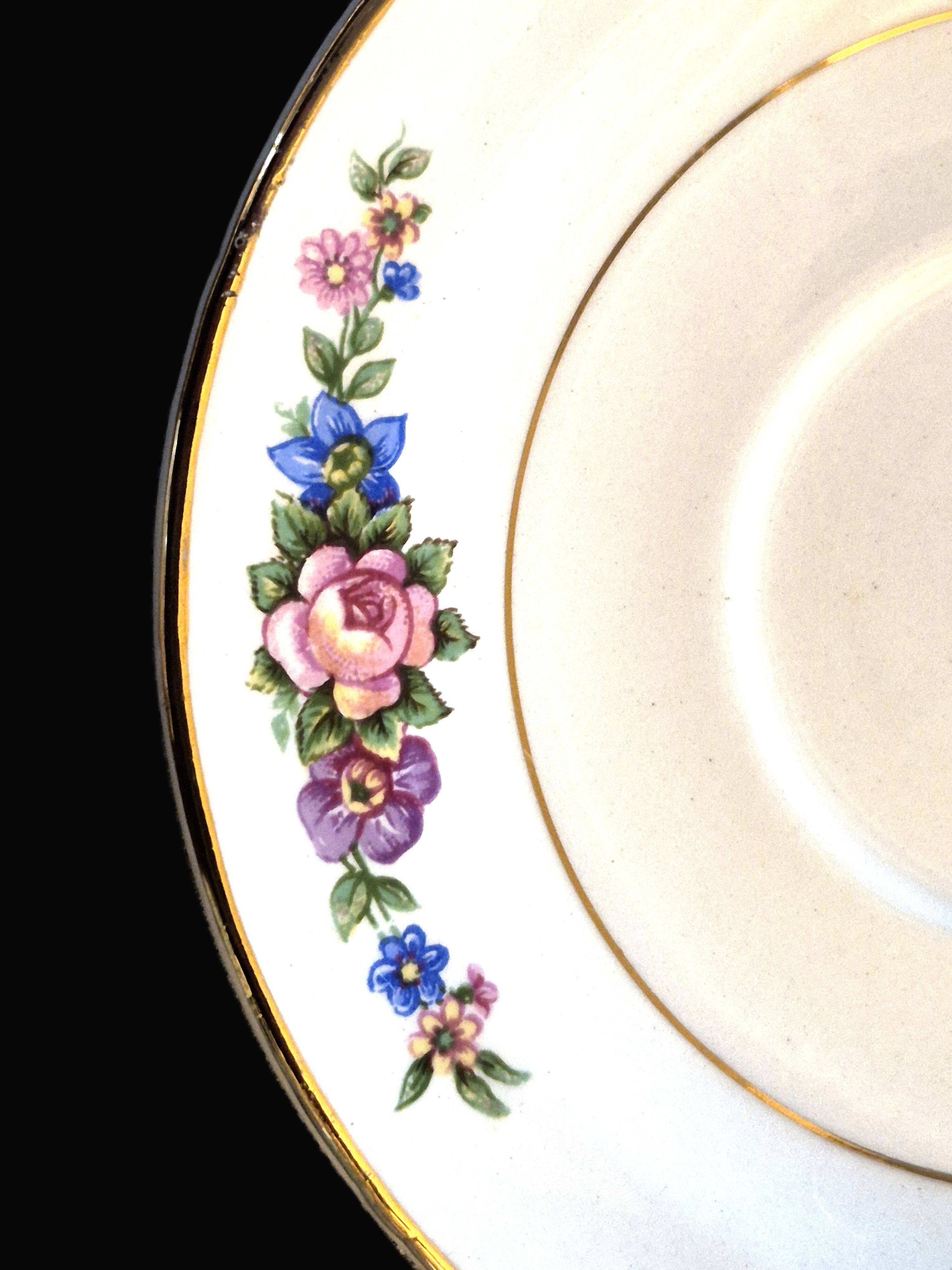 Set of 10 vintage cups and saucers "Angola" – Moulin des Loups