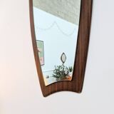 Scandinavian teak mirror from the 60s