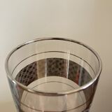 4 glasses with orangeade silver décor