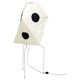 Light Sculpture Isamu Noguchi Akari UF-3Q , handmade Washi paper, Japan