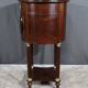 Small Tambour Table in Mahogany, Louis XVI style – Late 19th century