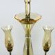 Vintage Murano glass chandelier in amber by De Majo, Italy, 1970s.