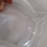 Ensemble de 2 cendriers en verre 70's