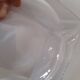 Set of 2 70s glass ashtrays