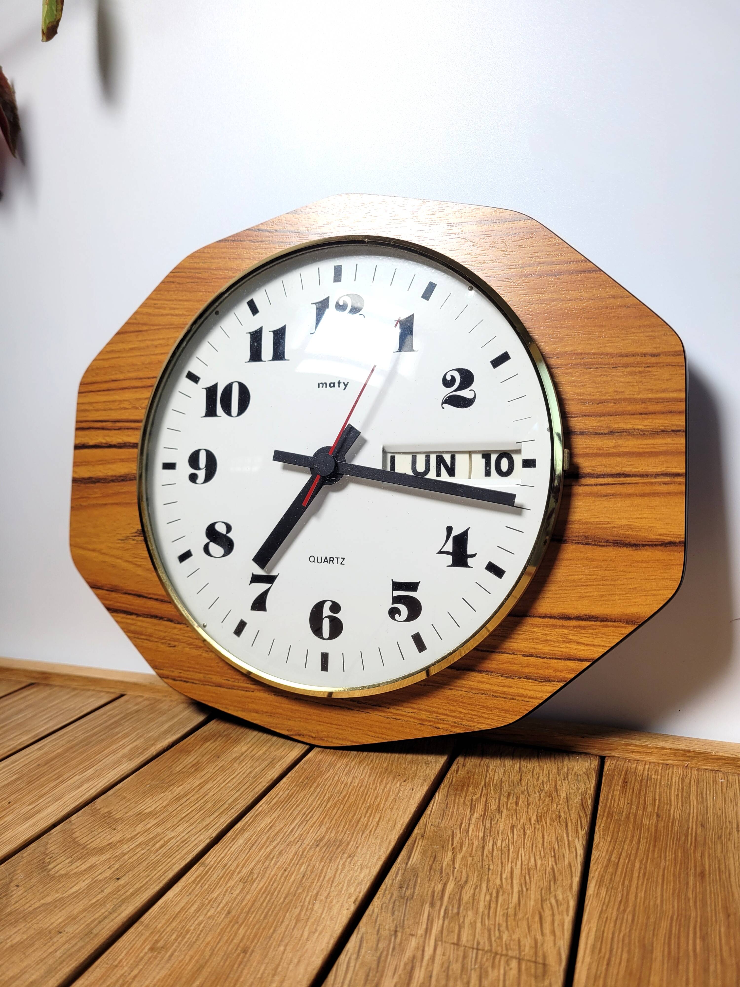 Vintage Maty wall clock 1970