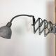 Grey Industrial Gooseneck Scissor Wall Lamp from Elektroinstala, 1960s