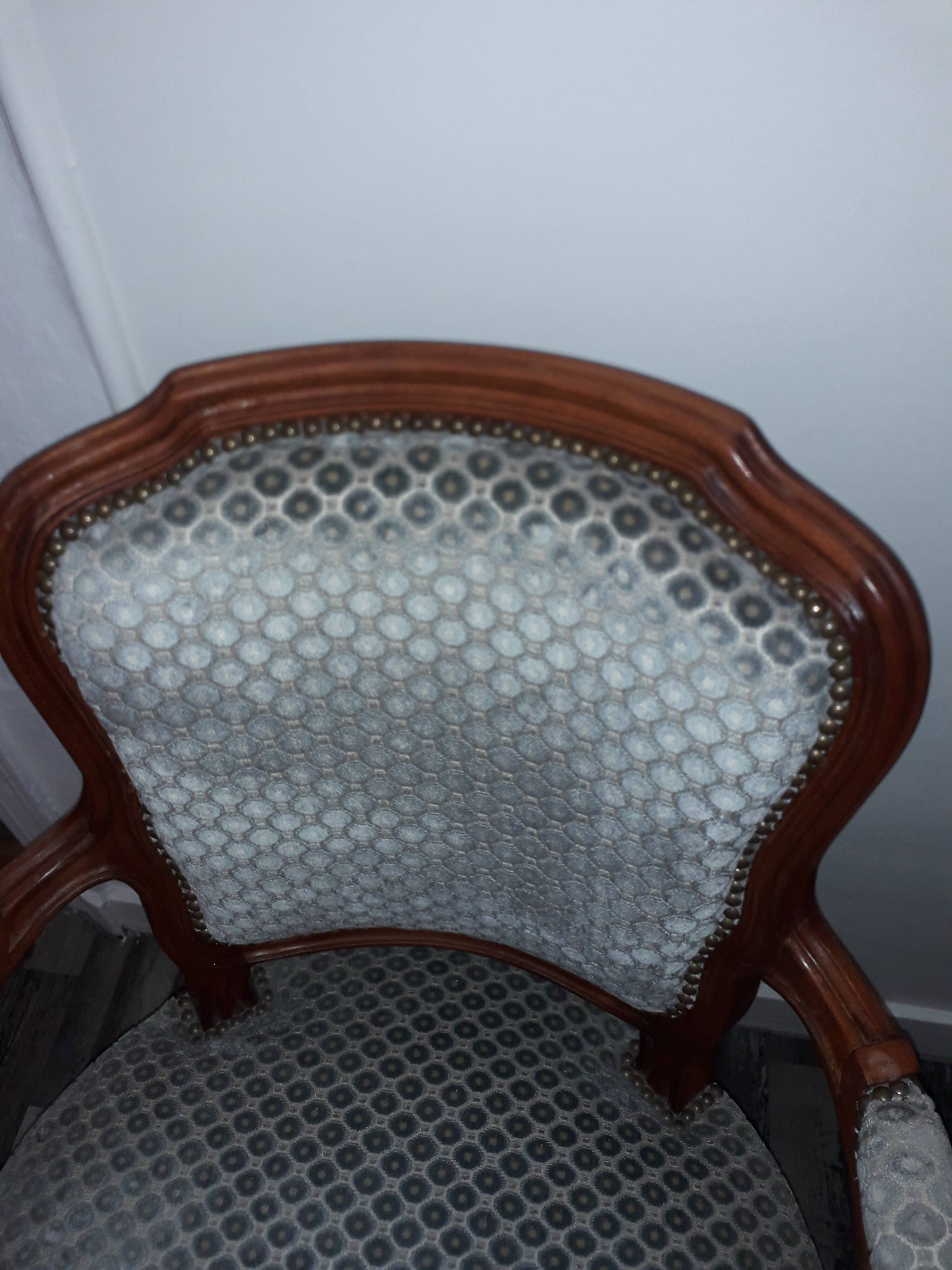 Louis XV-style armchair pair