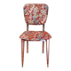 chaise  Kadoura renovée tissu jungle doré