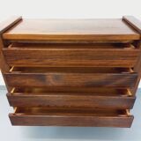 Vintage Maison Regain chest of drawers in solid elm from the 80s