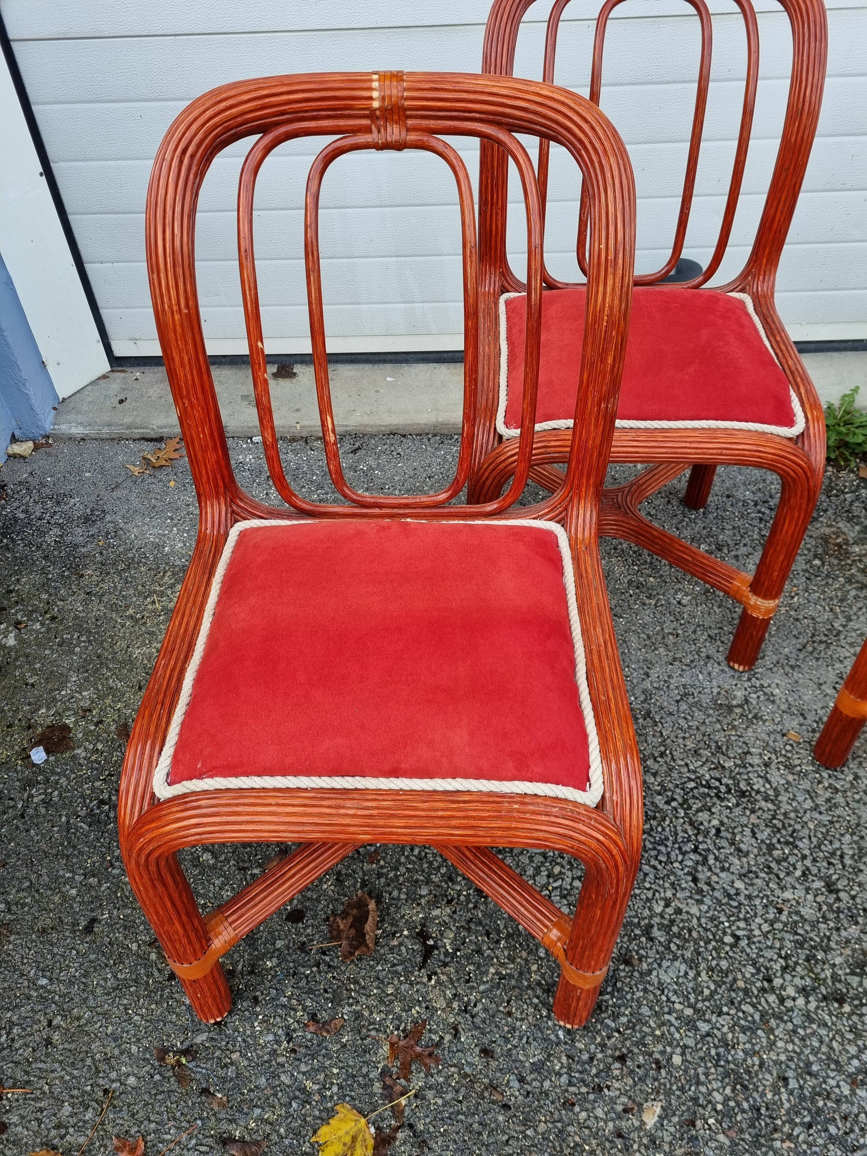 Table & chaises Maugrion Roche Bobois 1980