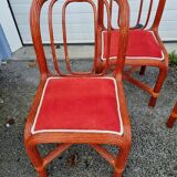 Table & chaises Maugrion Roche Bobois 1980
