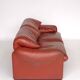Italian Maralunga Leather Sofa by Vico Magistretti for Cassina