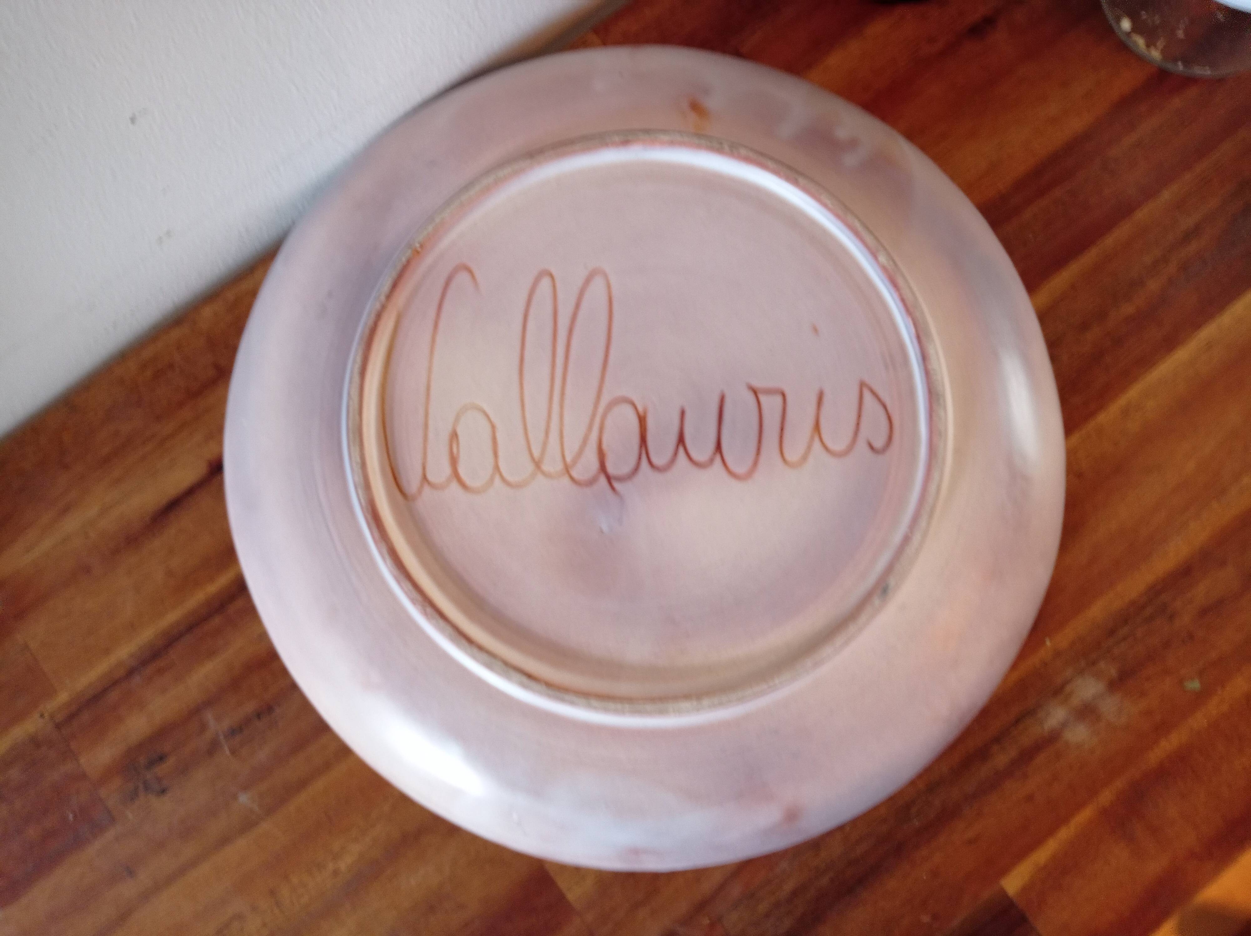 Plat Monique Brunner, Vallauris, ⌀ 32 cms