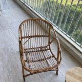 Vintage rattan armchairs