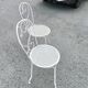 Antique garden furniture in full metal iron