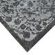 Hand-knotted rustic anatolian 1970s 190 cm x 277 cm grey rug