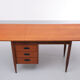 Danish teak drop leaf writing desk by arne vodder, 1960s
