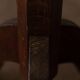 Vintage wooden pedestal plant stand