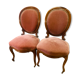 Pair of Napoleon III medallion chairs