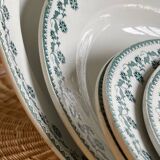 6 assiettes creuses en terre de fer