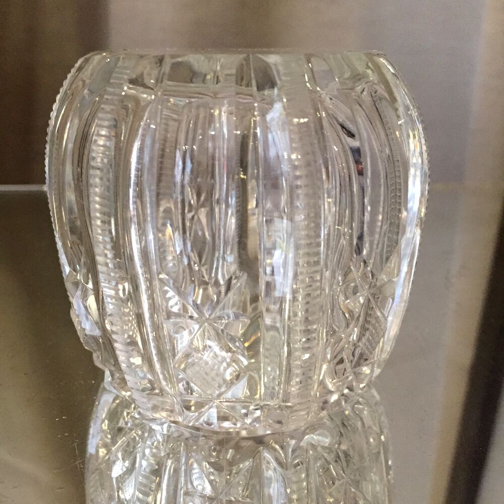 Empty candle holder or desk accessory in crystal size
