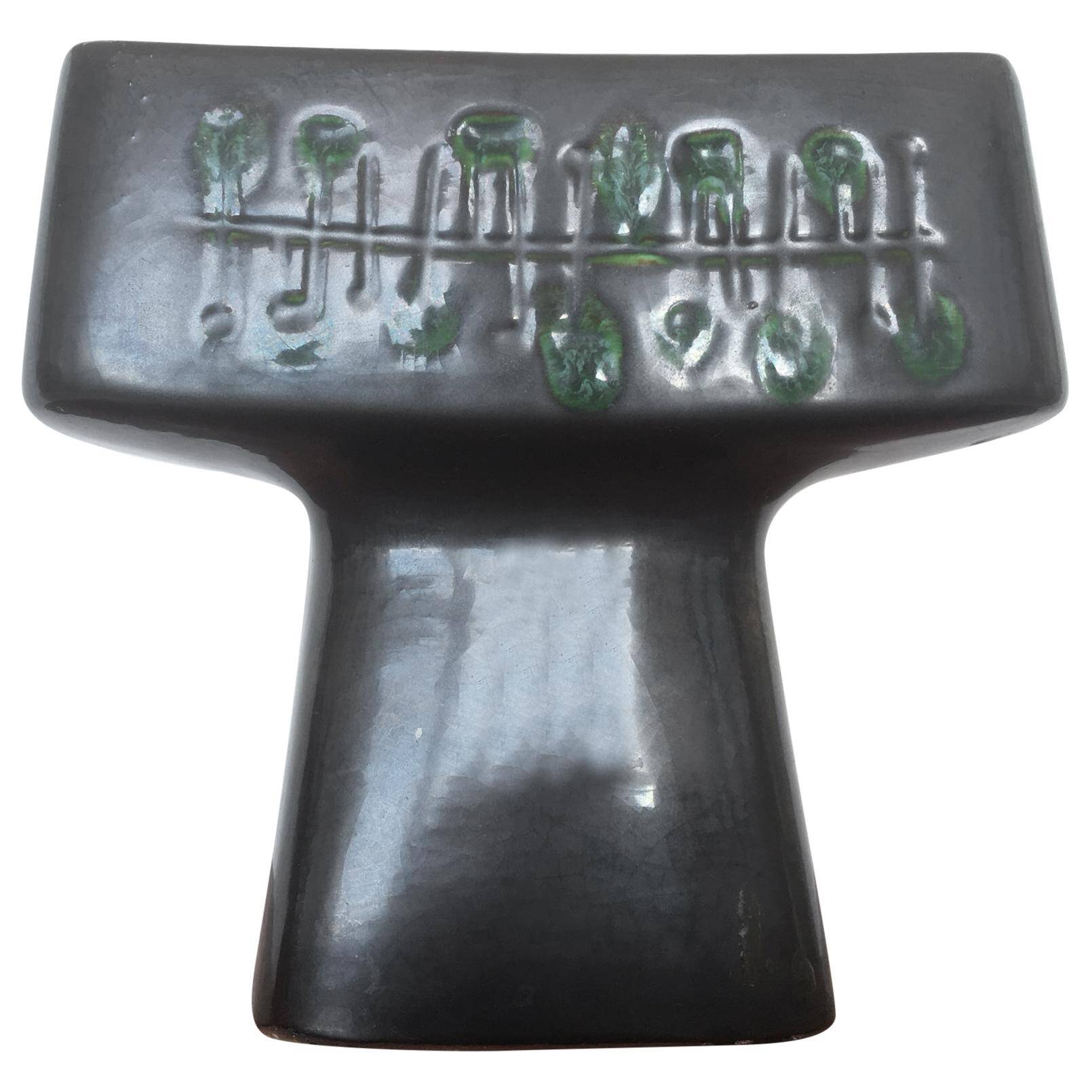 Midcentury Ceramic Design Candlestick by Jitka Forejtova, 1960s