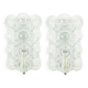 Pair of Mid-Century Bubble Glass Wall Lamps by H. Tynell for Limburg, 1960s