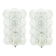 Pair of Mid-Century Bubble Glass Wall Lamps by H. Tynell for Limburg, 1960s