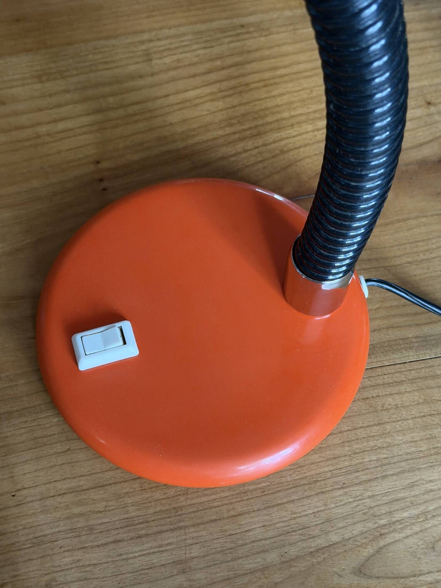 Space Age orange desk lamp – 1970s