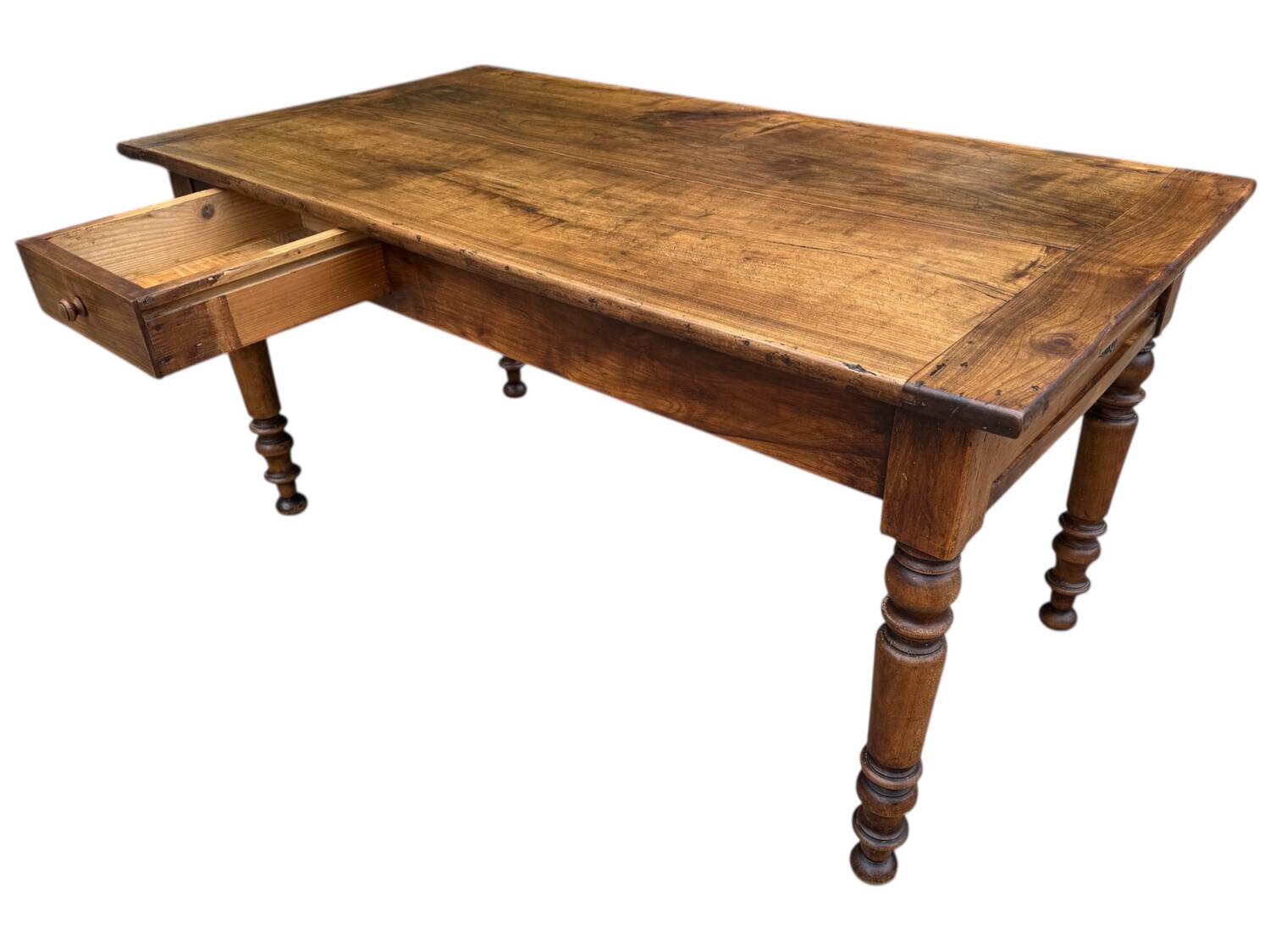 Louis Philippe walnut farmhouse table, 19th century