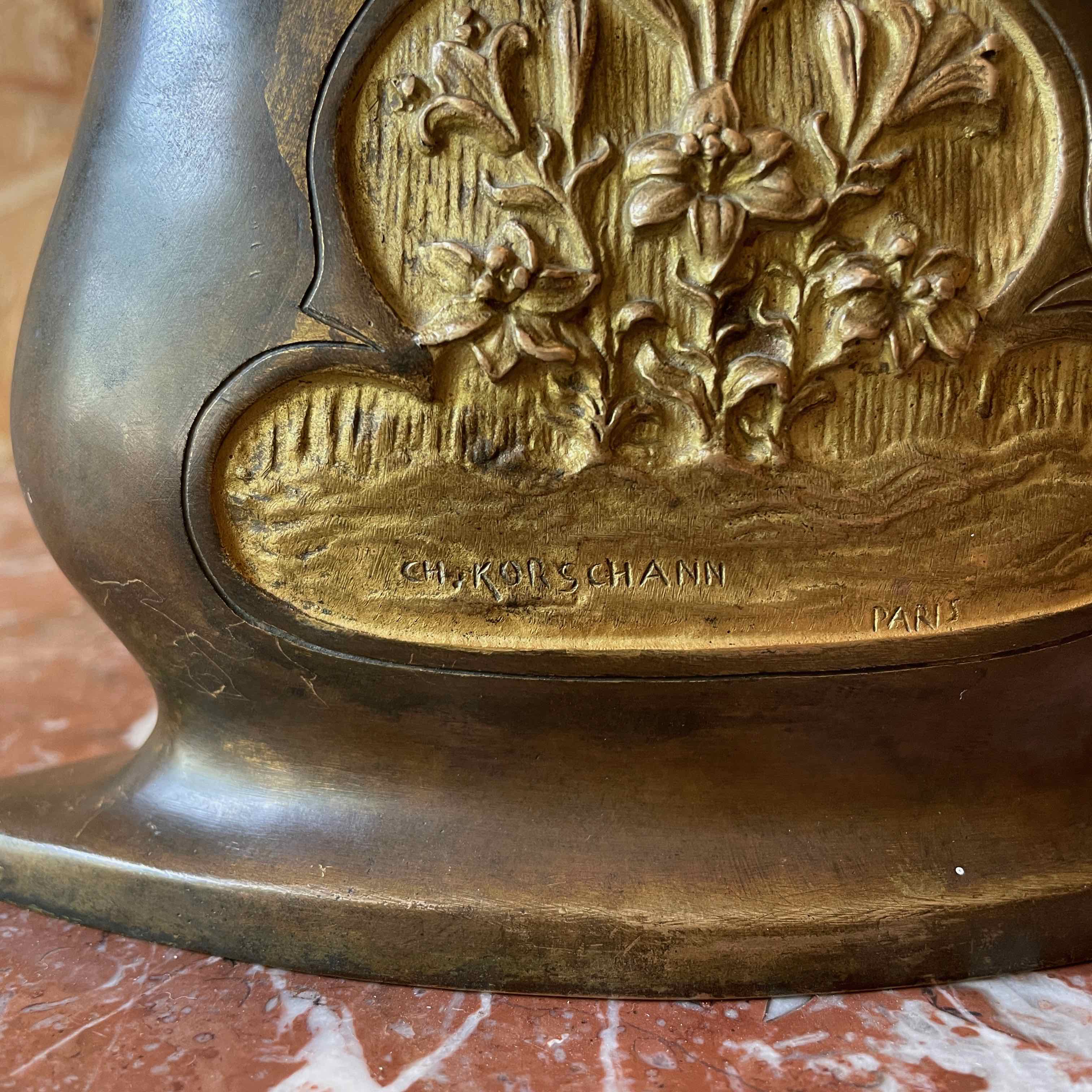 "Young Girl with Lilies" by Charles Korschann