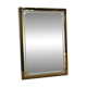 Rectangular Schöninger mirror with bronze-tinted glass and brass detailing, German