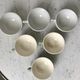 Set of 6 coffee cups Digoin letters and Villeroy & Boch green sage 50s-60s