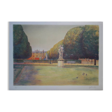 Rolf RAFFLEWSKI: Garden of Paris with a Kiss, original signed lithograph