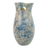 Heavy mixed earthenware vase signed under the base FC