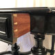 Napoleon III desk, blackened wood and ebony veneer top