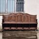 Exceptional gilded display bench.