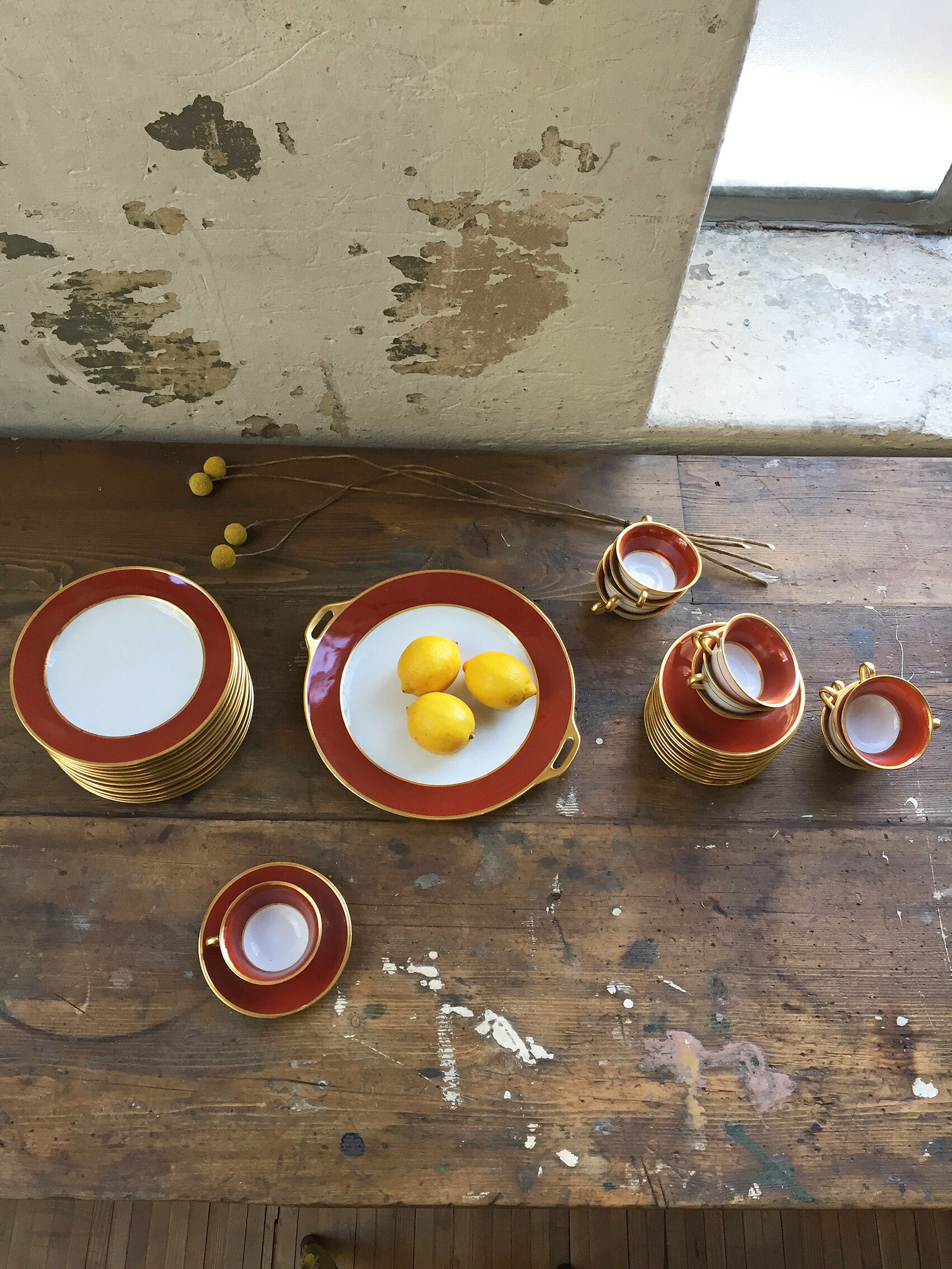 Set plates and coffee Limoges Taourel