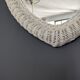 Vintage 80s rattan mirror