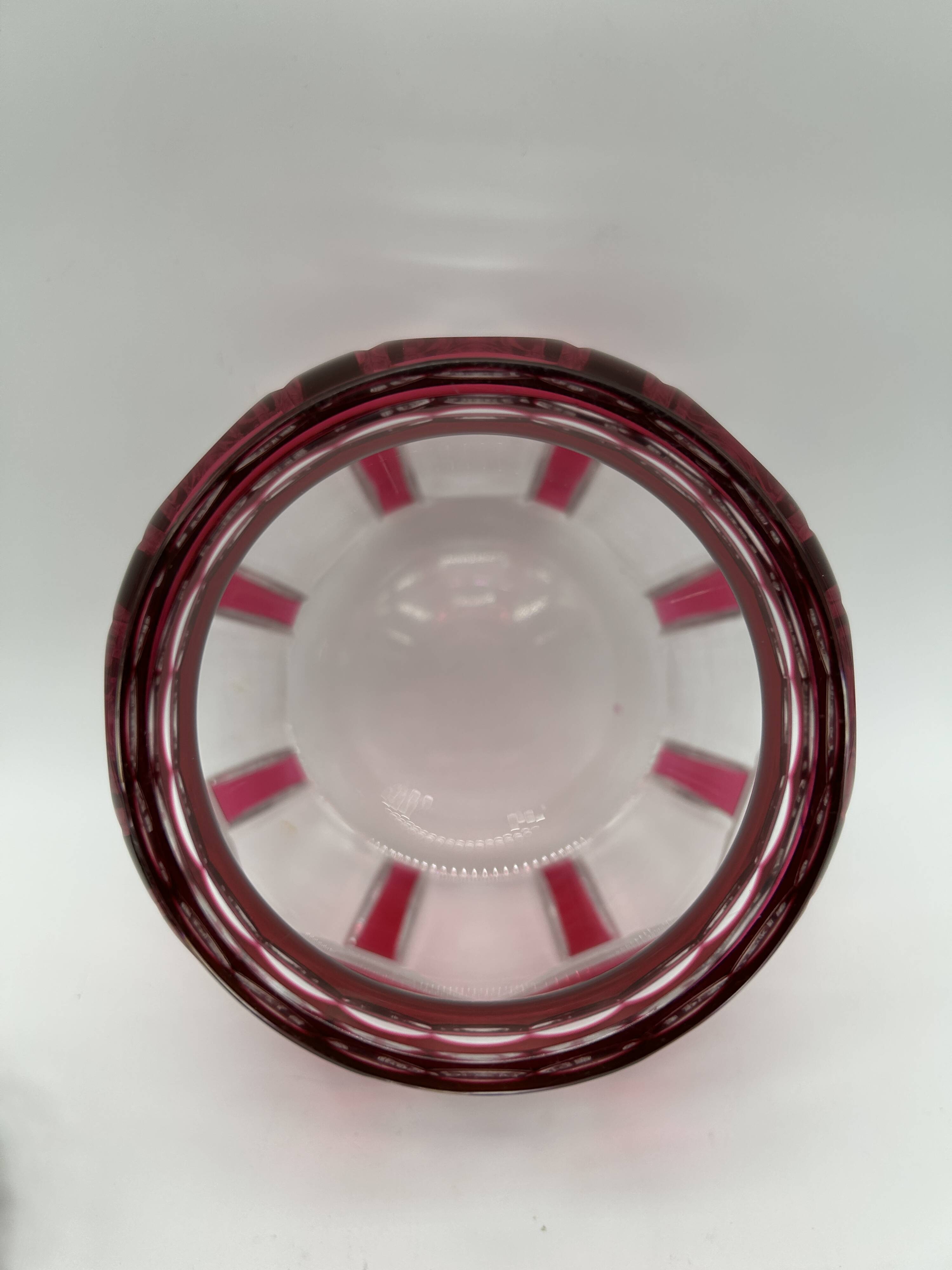 Art Deco flower holder in crystal from Val Saint-Lambert