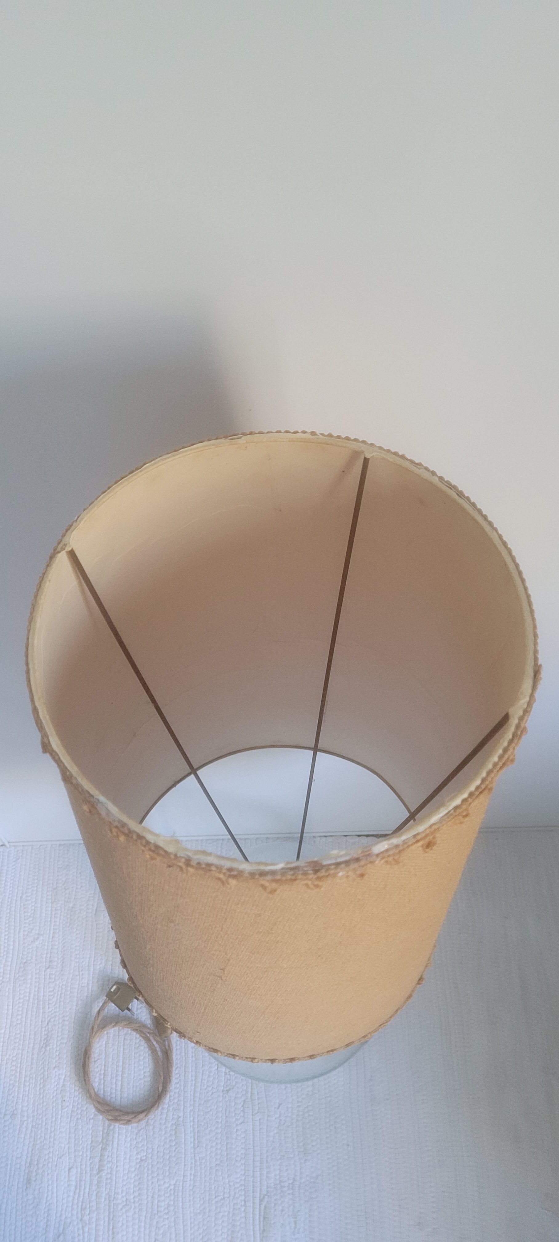 Floor lamp lady jeanne lampshade jute