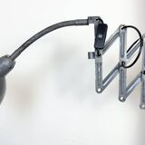 Grey Industrial Scissor Wall Lamp from Elektroinstala, 1960s