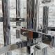 Chrome uplight floor lamp with 8 light points