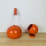 Eyeball space age orange 70's wall light