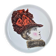 Decorative plate Porcelain of Paris – Elegant with a large hat