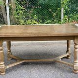 Table à manger de ferme extensible renaissance espagnol patinée 10 places